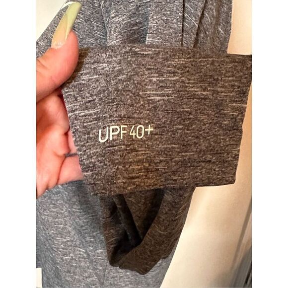 Nike Swim Men’s Long Sleeve Heather Grey UPF 40+ Shirt Size Small - Picture 4 of 6